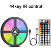 44key IR control RGB LED strip lights with remote control featuring a circular light panel and color selection buttons