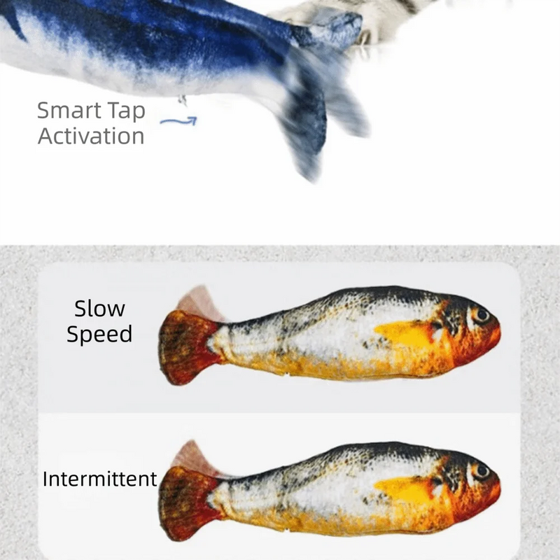 Motion-Sensor Interactive Fish Cat Toy