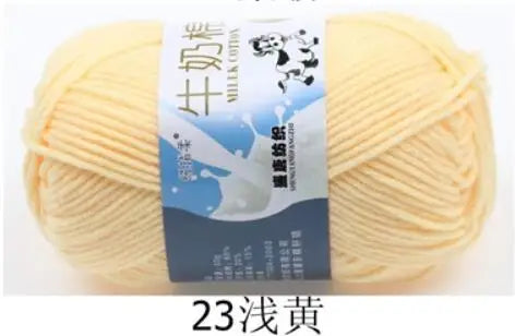 Milk Cotton Crochet Yarn – Soft, Durable Knitting Thread in 91 Colors