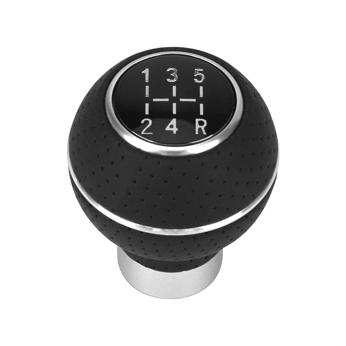 Universal Aluminum Alloy Shift Knob with Leather Grip