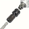 Impact Socket Adapter Set: 1/2" Square to 1/4" Hex Quick-Release Converter