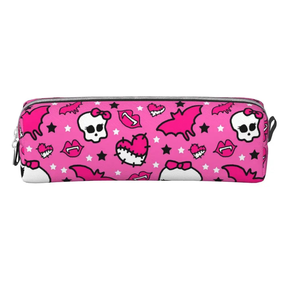 Monster High Pink Pattern Pencil Case