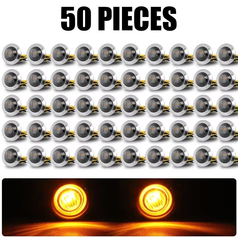 LED Side Marker Lights with Smoke Lens for Trucks, Trailers, Boats & RVs