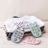 Baby Teething Gloves with Cartoon Bear Design