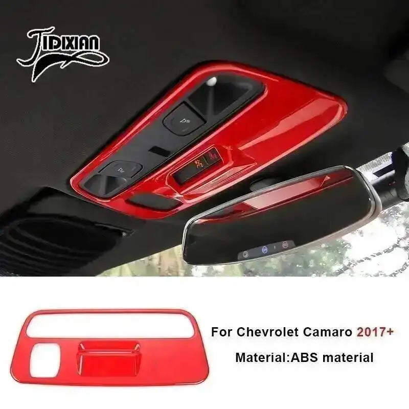 Red ABS material interior and exterior trim kit for Chevrolet Camaro 2017 and newer models