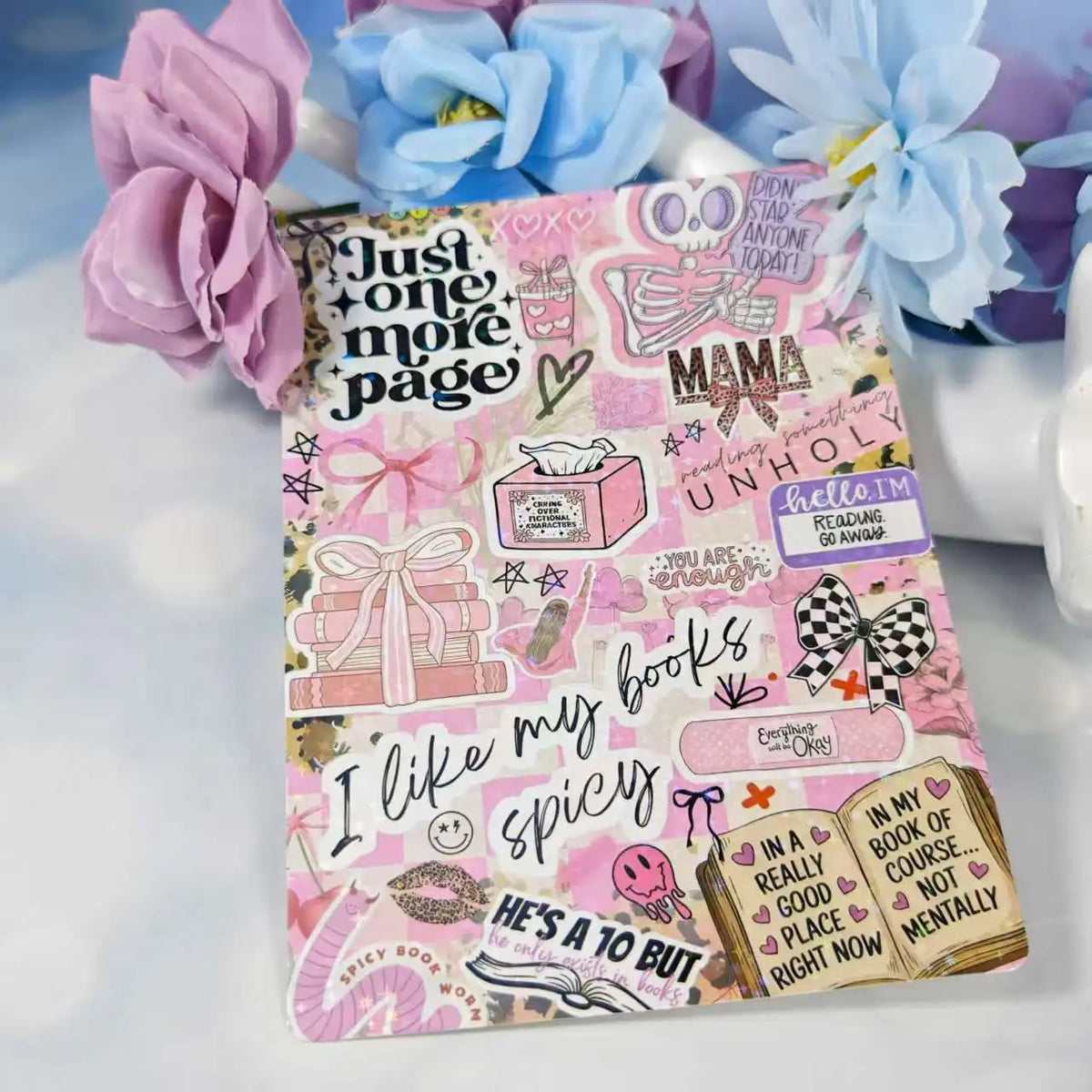 Cartoon Bow Design Insert Cards for Transparent Tablet Cases