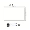 A4 size flexible magnetic dry erase board with dimensions 297mm by 210mm