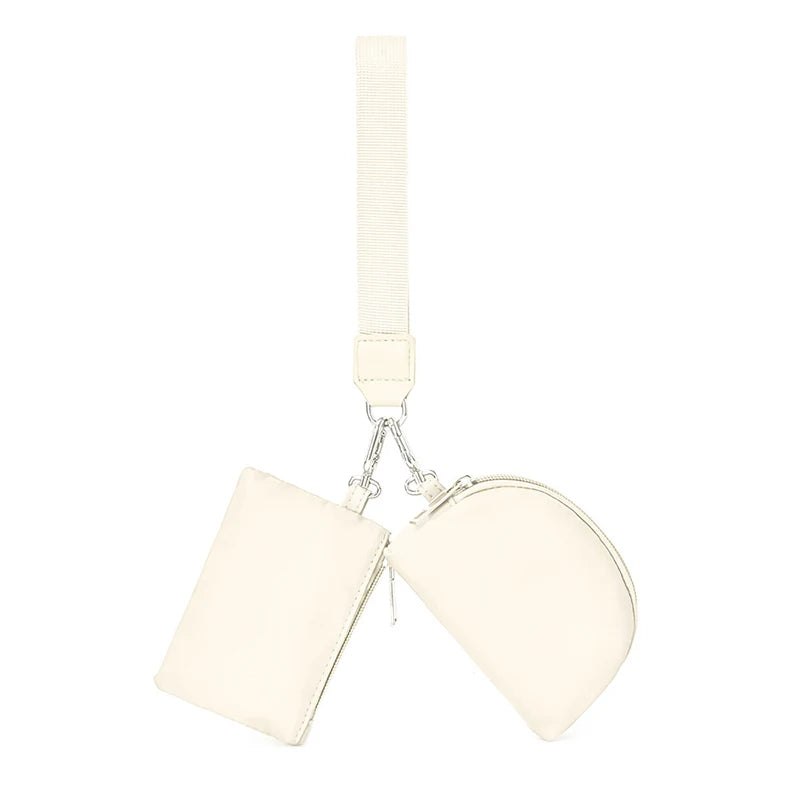 Mini Keychain Wallet with Wristlet Strap