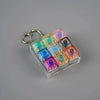LED Light-Up Keyboard Keychain Fidget Toy