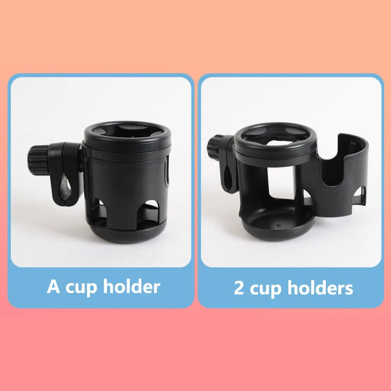 2-in-1 Rotating Cup and Phone Holder for Strollers