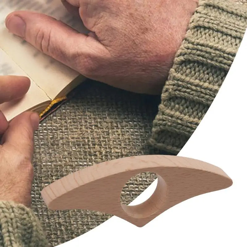 Sujeta Páginas de Libro Ergonómico de Madera