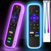 Glow-in-the-Dark Silicone Remote Cover (2-Pack) with Lanyards