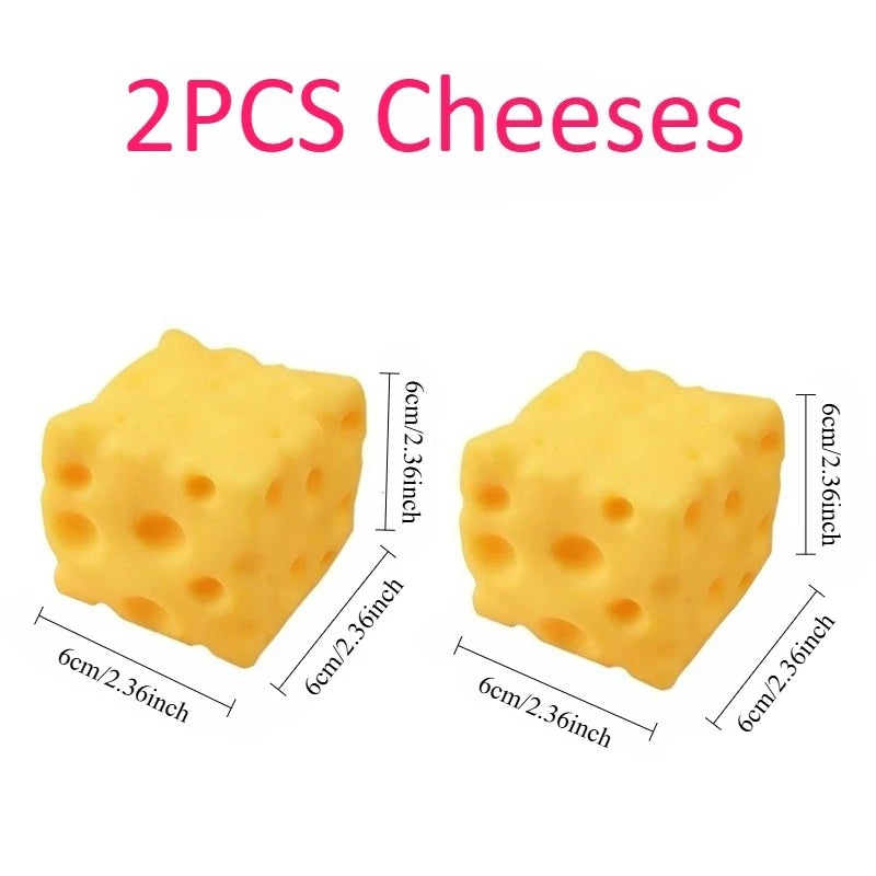 Extra Large Slow-Rise Cheese Squishy Fidget Toy