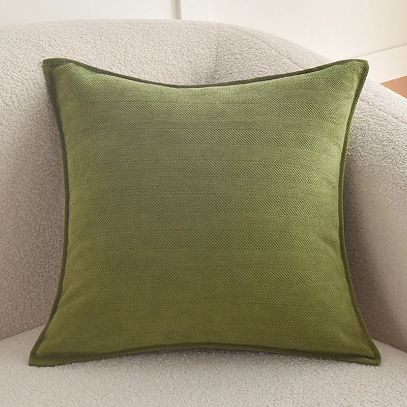 Luxury Chenille Throw Pillow Covers – Soft Square Cushion Cases for Sofa, Bed, and Living Room
