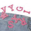 Pearl Rhinestone Letter Patches – Iron-On 3D DIY Embellishments