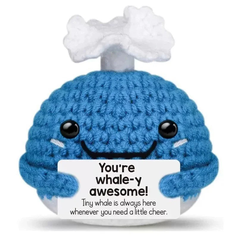 Handmade Crochet Pocket Hug Doll with Custom Message