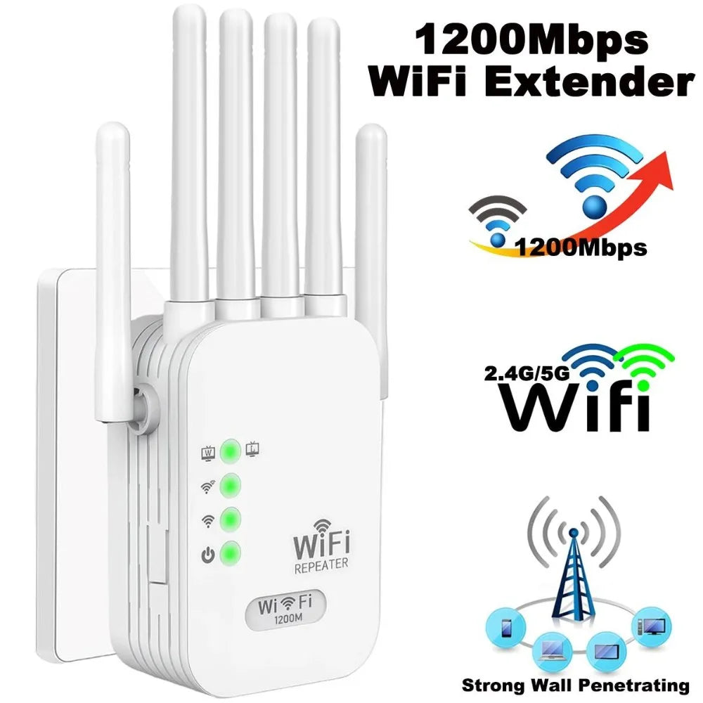 Amplificateur WiFi Extendeur Dual-Bande 6-en-1