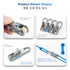 Display of a heavy-duty tool featuring double row brass rollers, a built-in spring shaft, and a stainless steel shaft for rop