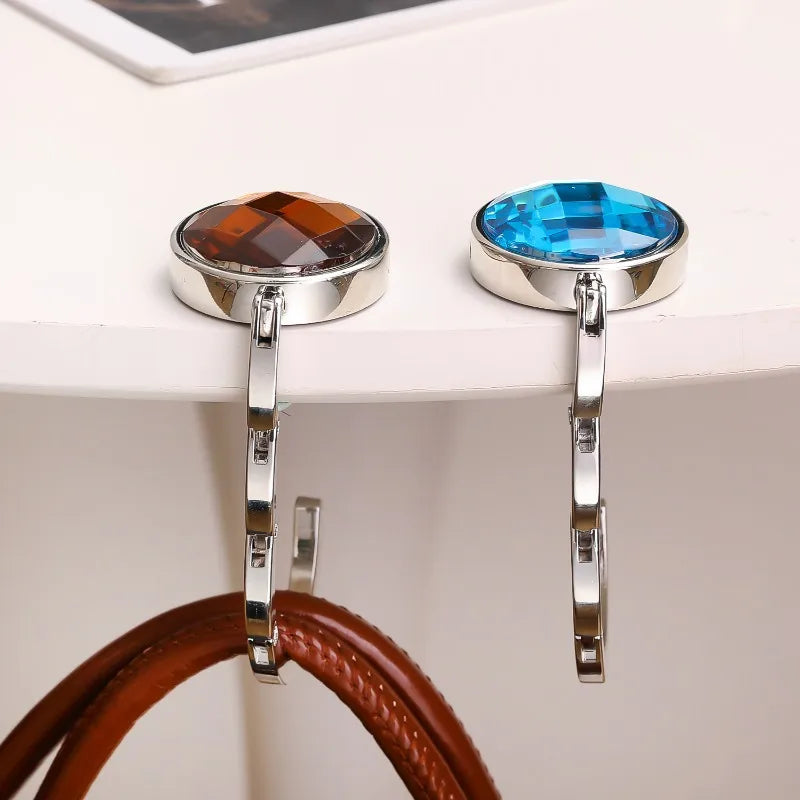 Foldable Crystal Acrylic Hook with Anti-Slip Pad