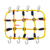 Yellow mini jack stand and tool set for RC crawlers, showing the frame and mounting points.