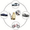 Brass Locking Nozzle Tire Air Chuck Clip Adapter