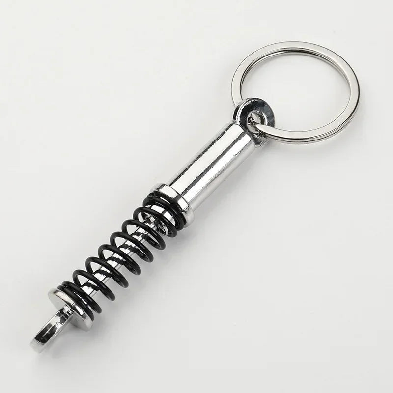 Gearbox Keychain with Turbo Hub and Brake Disc Pendant