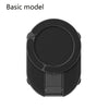 A black Versatile Magnetic 3-in-1 Phone & Tablet Stand with a circular base and magnetic attachment points.