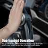 A hand is operating a one-handed steering wheel spinner knob for easy control.