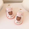 Baby First Walker Sandals with Cute Bear Pattern