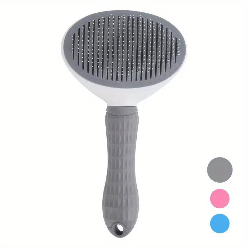 Brosse de toilettage auto-nettoyante en un clic pour animaux