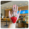 3D Strawberry Bag Charm Keychain