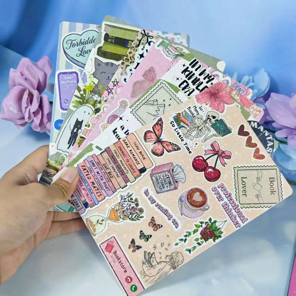 Cartoon Bow Design Insert Cards for Transparent Tablet Cases