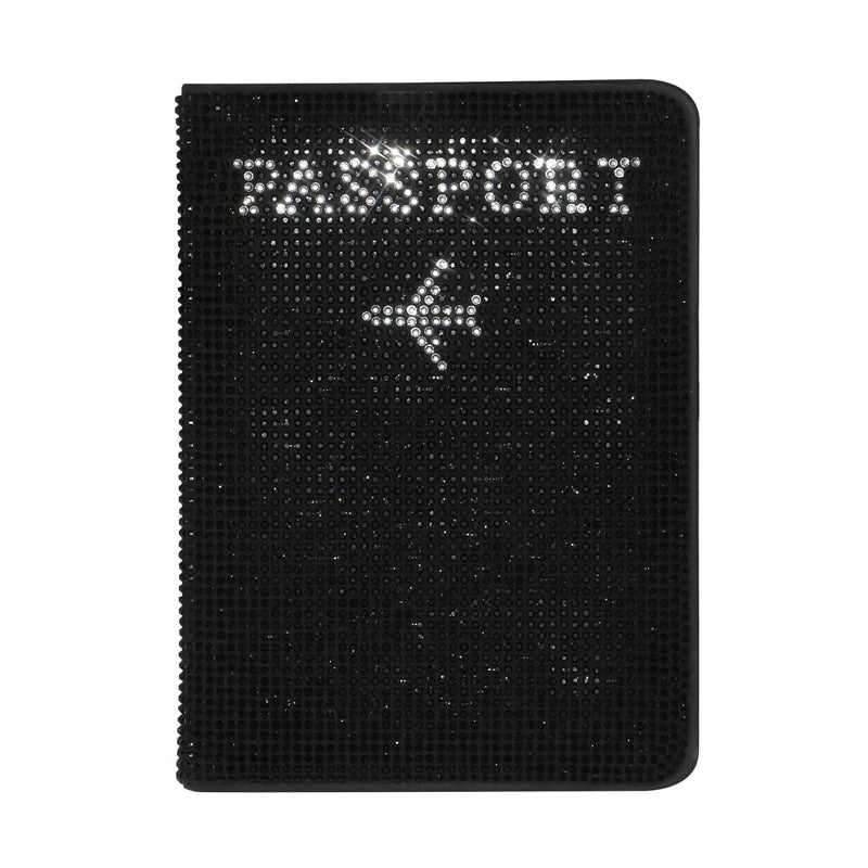 Crystal Rhinestone Passport & Card Holder Case