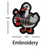 Quirky Animal Applique Patches with Hook and Loop Backing