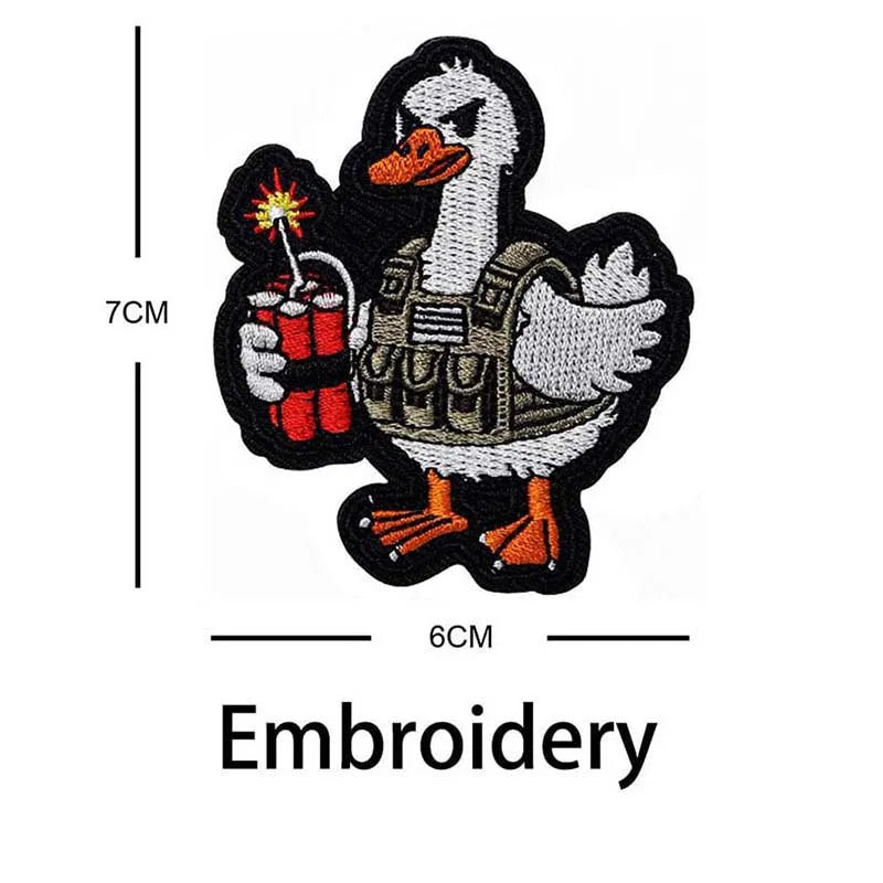 Quirky Animal Applique Patches with Hook and Loop Backing