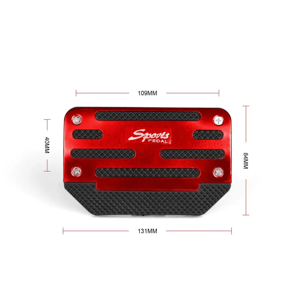 Universal Aluminum Non-Slip Car Pedal Covers (Brake & Accelerator)