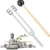 128Hz Aluminum Alloy Tuning Fork Set for Sound Therapy and Chakra Balancing