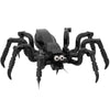 A black spider building block kit for Halloween featuring multiple legs and body parts.