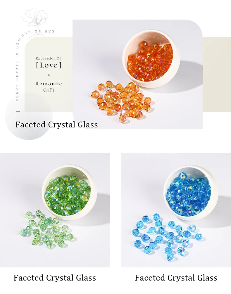 Colorful Glass Crystal Beads for Jewelry Making