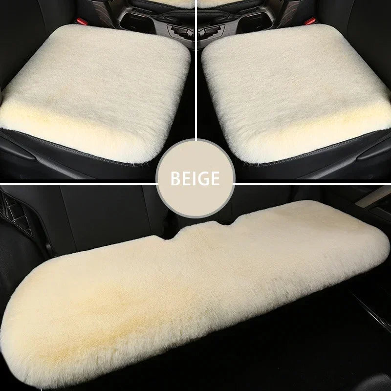 Plush Rabbit Fur Car Seat Cushion