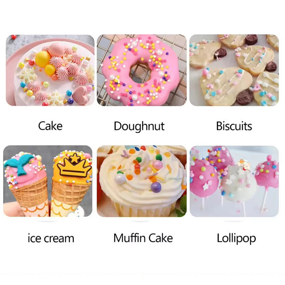 Pearl White Cake Decorative Balls for Baking & Desserts