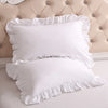 Ruffled Cotton Pillowcase with Elegant Ruffle Trim
