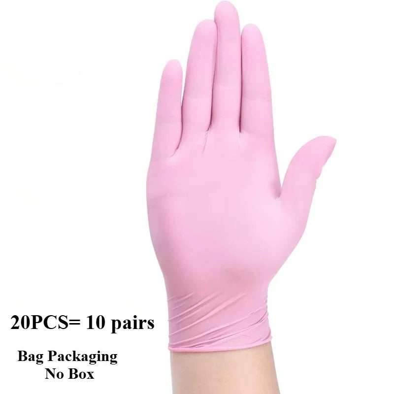 Pink Nitrile Disposable Gloves, Powder-Free