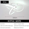 White B style modern ceiling light fixture with an X shape design