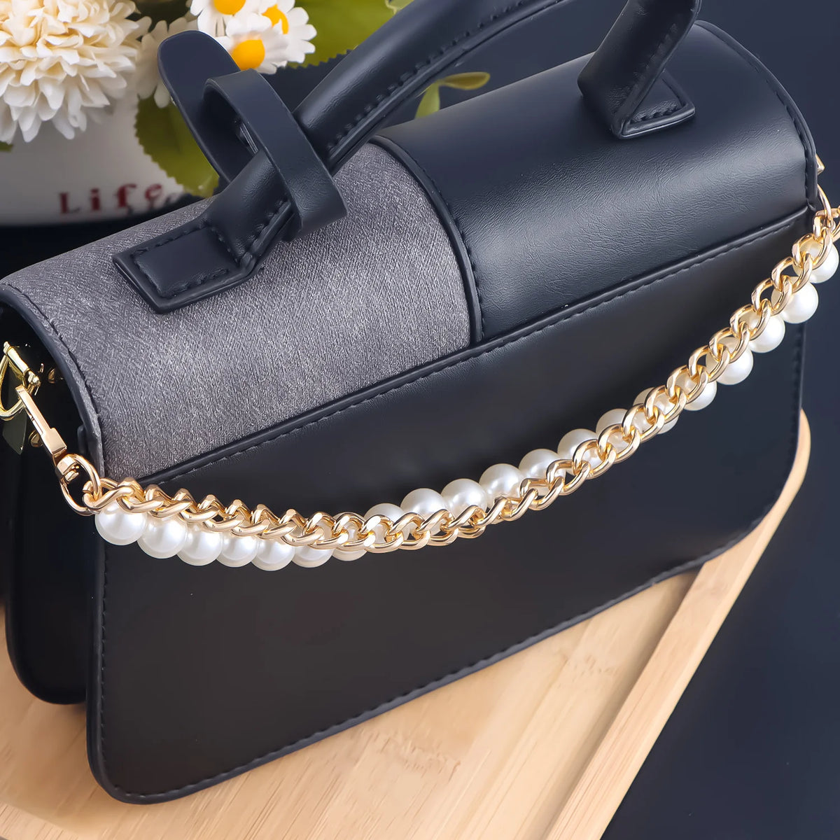 Pearl Purse Chain Handle for Bags and Handbags