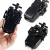 Black BX Bey Series Ripcord Launcher device shown in various angles and held in a hand.