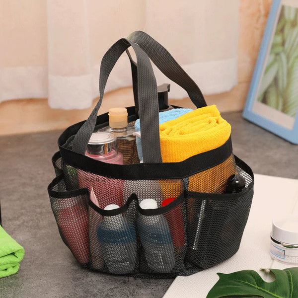 Waterproof Mesh Beach Tote with 8 Pockets