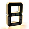 Modern Solar-Powered LED House Number Sign