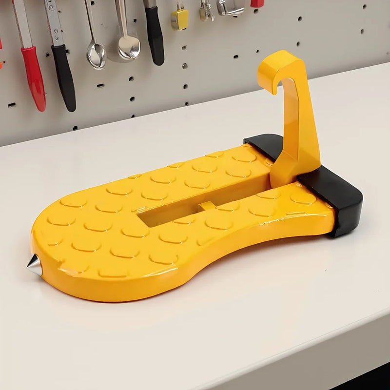 Escalón Plegable para Puerta de Coche con Martillo de Seguridad