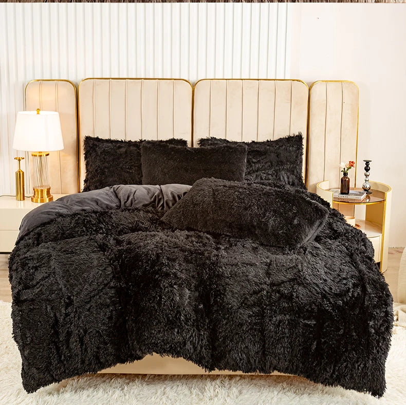 Plush 3-Piece Duvet Cover Set – Ultra-Soft Cozy Bedding